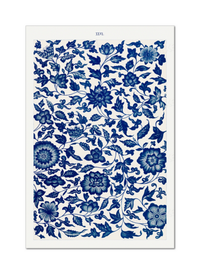 Blue Flower Pattern, Owen Jones