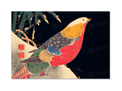 Golden Pheasant in the Snow, Ito Jakuchu