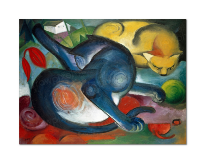 Two Cats, Franz Marc, 1912