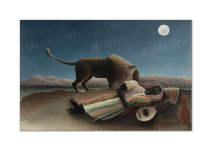 The Sleeping Gypsy (Henri Rousseau, 1897)